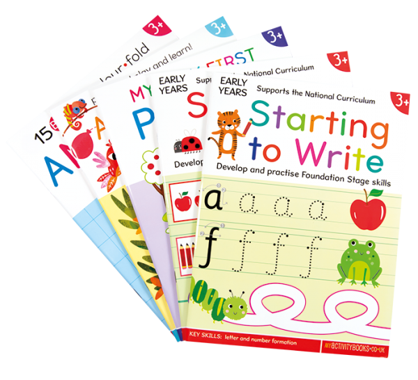 kids learning books bundle for pre-school