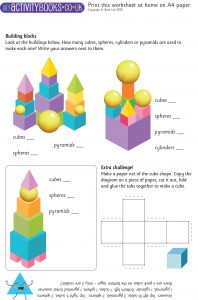 free printable worksheet ks2 national curriculum building block shapes